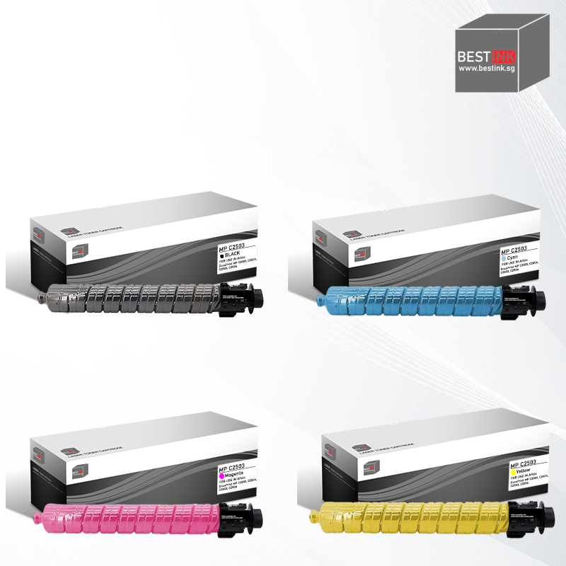 Bestink Ricoh MPC2503 Black Cyan Magenta Yellow Toner