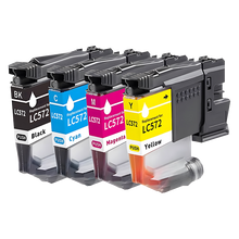 Load image into Gallery viewer, Bestink LC572 LC-572 Ink Cartridge Black Pigment Cyan Magenta Yellow for Brother Inkjet Printers 1 Yr Brother Warranty