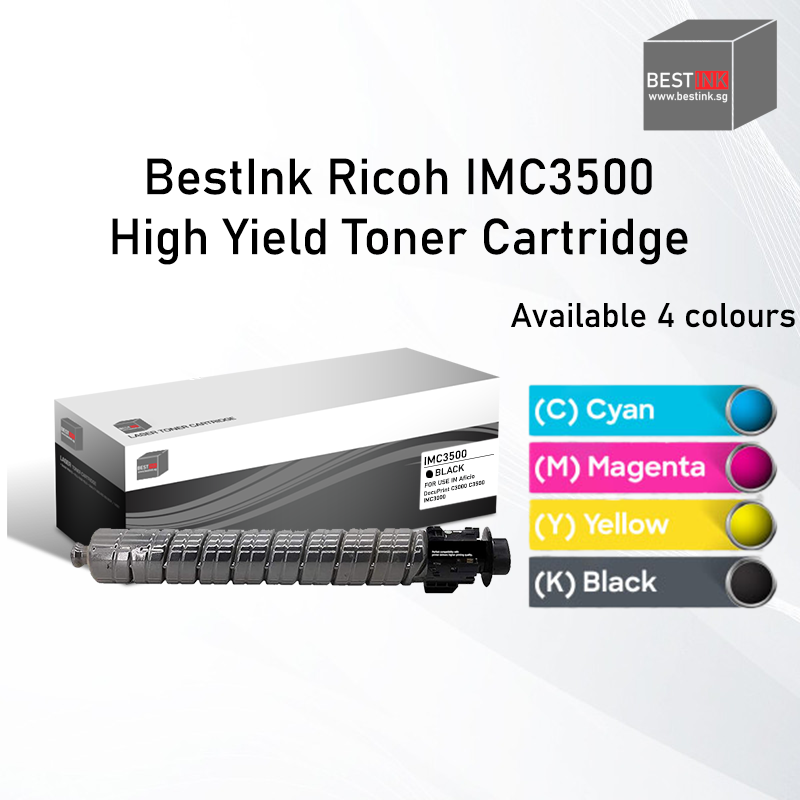 Singapore Stock Bestink IMC3500 Black Cyan Magenta Yellow Toner