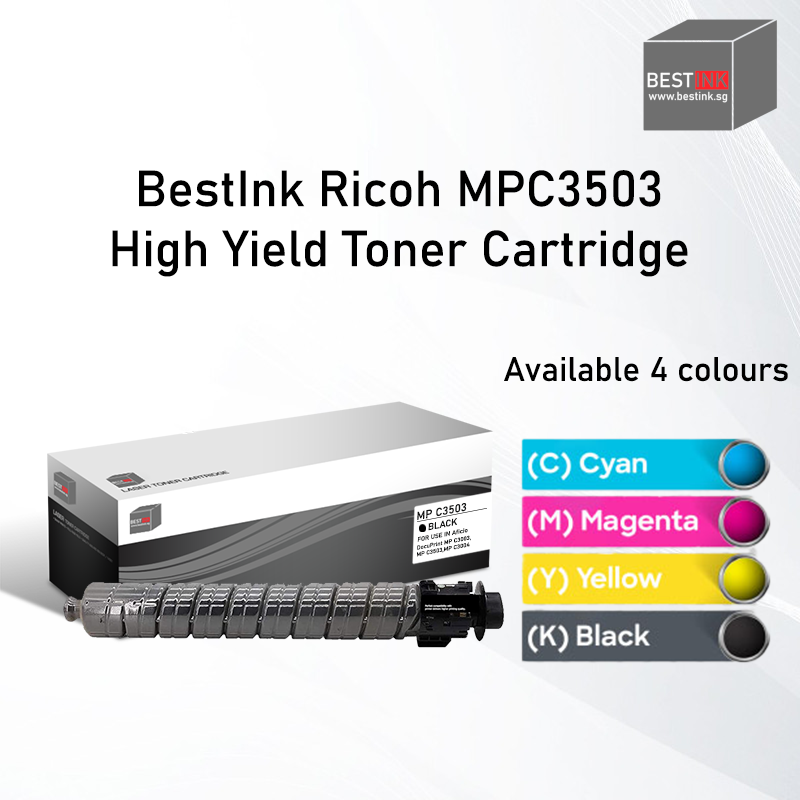 Singapore Stock Bestink MPC3503 Black Cyan Magenta Yellow Toner