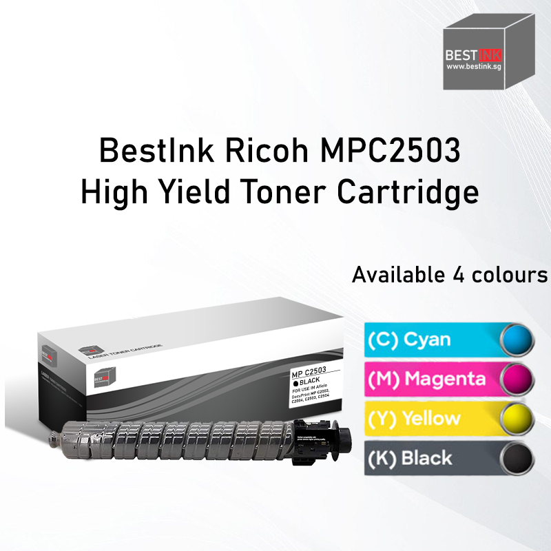 Bestink Ricoh MPC2503 Black Cyan Magenta Yellow Toner