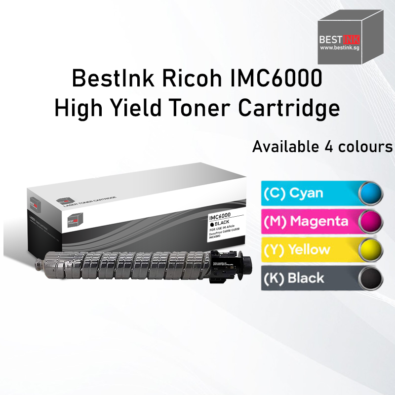 Singapore Stock Bestink IMC6000 Black Cyan Magenta Yellow Toner