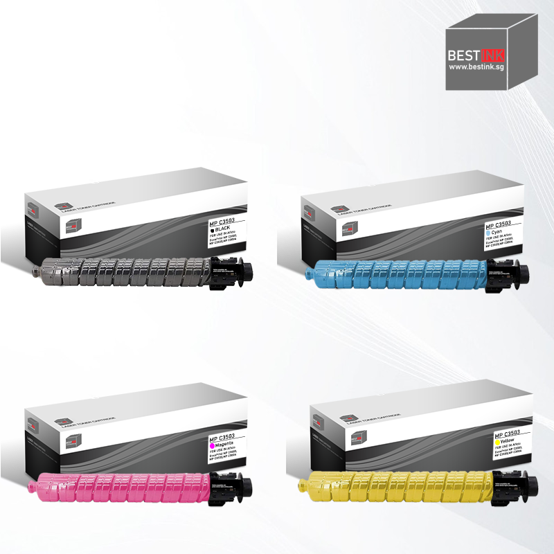 Singapore Stock Bestink MPC3503 Black Cyan Magenta Yellow Toner