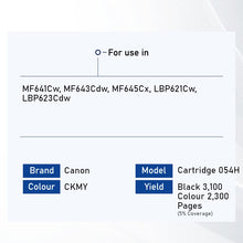 Load image into Gallery viewer, Bestink 054H Black Cyan Magenta Yellow High Yield Toner Cartridge