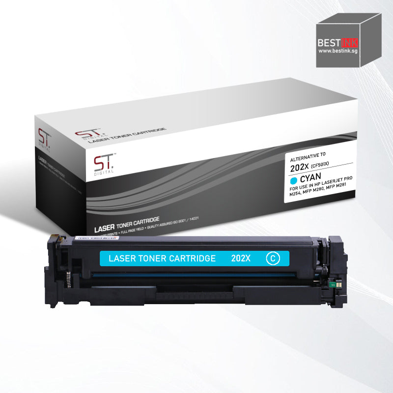 Bestink 202X High Yield Black Cyan Magenta Yellow Toner Cartridge 202X