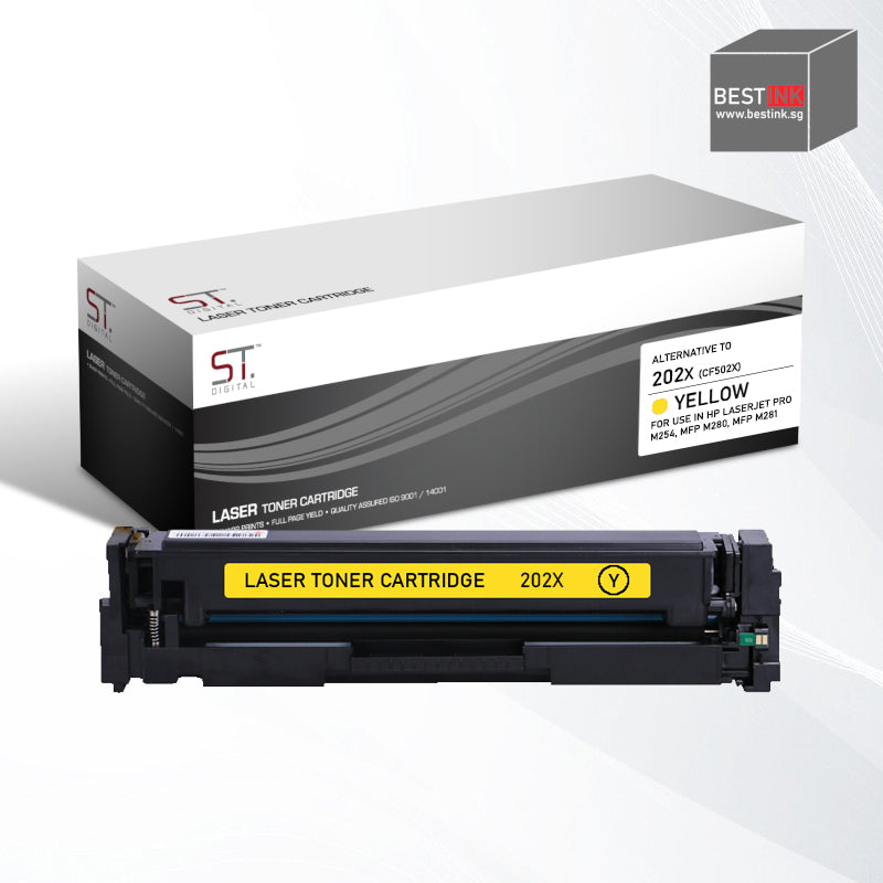 Bestink 202X High Yield Black Cyan Magenta Yellow Toner Cartridge 202X